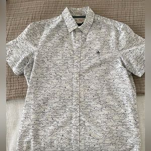 Mens Short Sleeve Casual Button Down